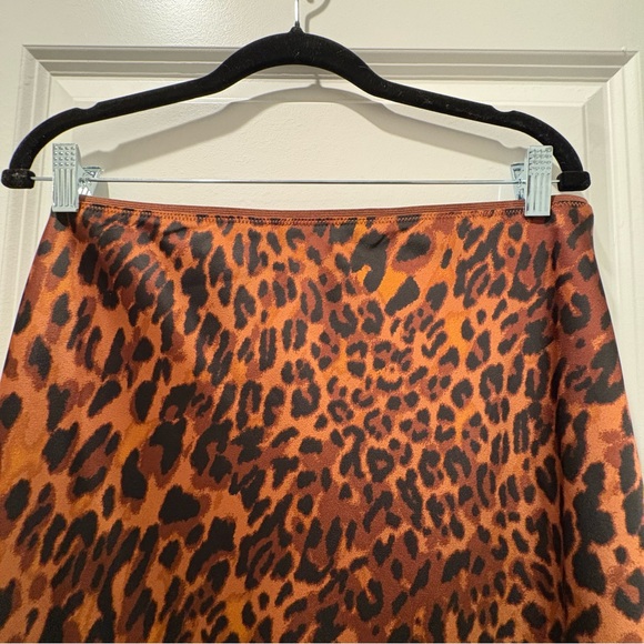 A New Day Brown Leopard Skirt - Picture 3 of 4
